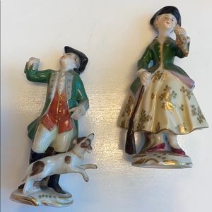 Dresden Figurine Pair Made in Saxony